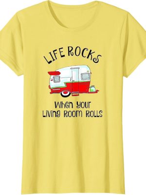 Family Camping Shirt Cute Retro Trailer Rv Camping T Shirt